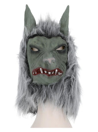 Werewolf Latex Mask, Grey Dress Loud