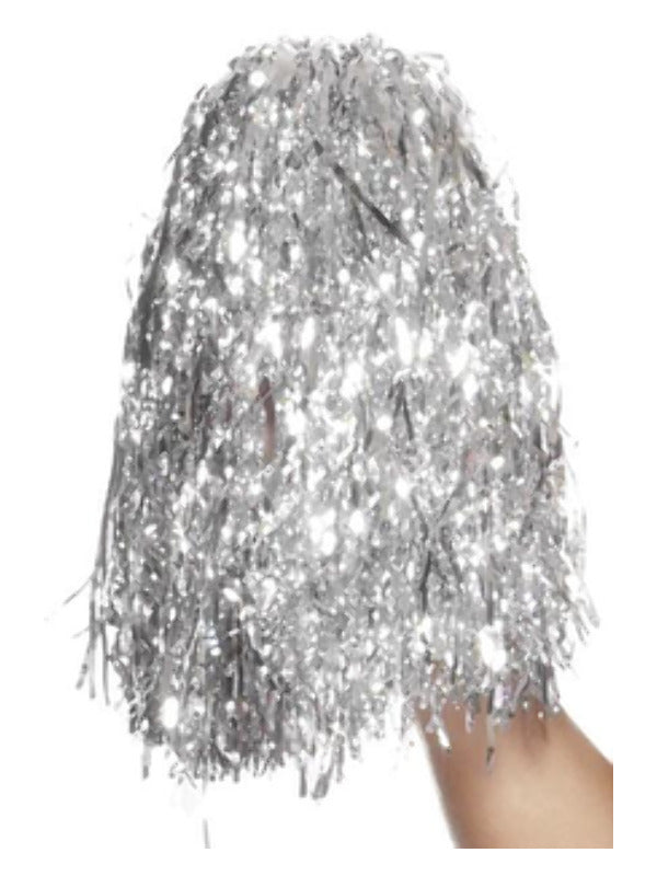 Pom Poms Metallic, Silver Dress Loud