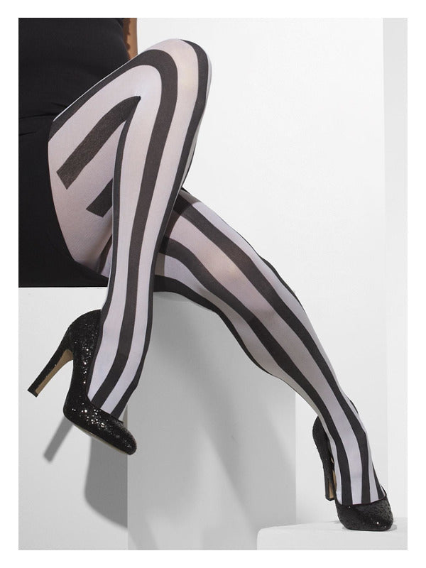 Opaque Tights, Black & White Dress Loud