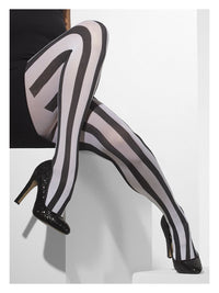 Opaque Tights, Black & White Dress Loud