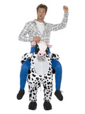 Piggyback Cow Costume, Black Dress Loud