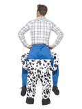 Piggyback Cow Costume, Black Dress Loud