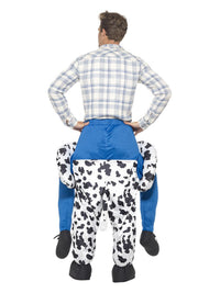 Piggyback Cow Costume, Black Dress Loud
