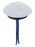 Marine Sailors Hat, White Dress Loud