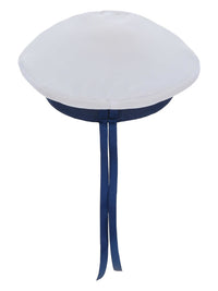 Marine Sailors Hat, White Dress Loud