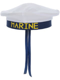 Marine Sailors Hat, White Dress Loud