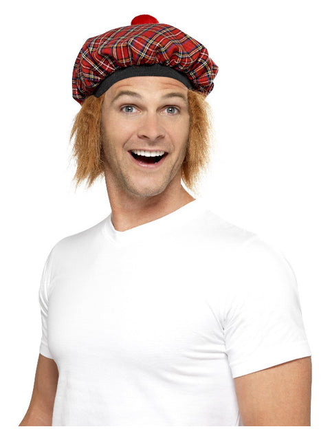 Tam-O-Shanter Tartan Hat, Red Dress Loud