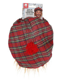 Tam-O-Shanter Tartan Hat, Red Dress Loud