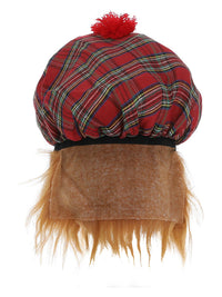 Tam-O-Shanter Tartan Hat, Red Dress Loud