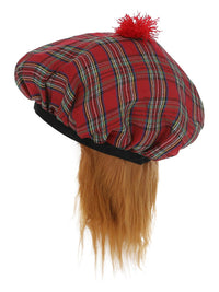 Tam-O-Shanter Tartan Hat, Red Dress Loud