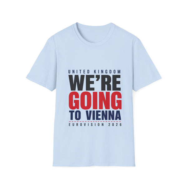 We're Going to Vienna T-Shirt — United Kingdom Eurovision 2026 Fan Tee