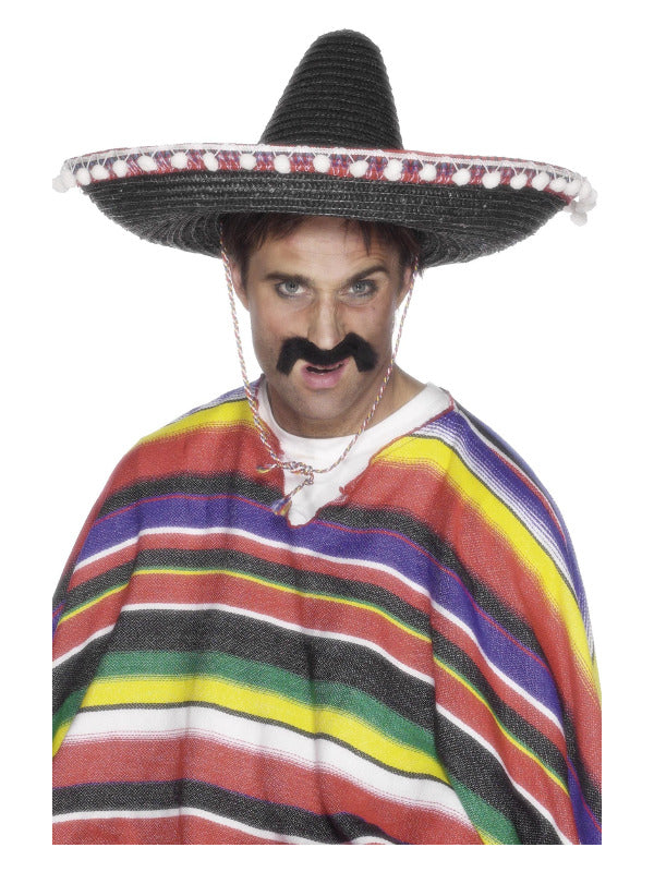 Sombrero Straw Hat, Black Dress Loud