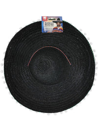 Sombrero Straw Hat, Black Dress Loud
