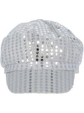 Disco Sequin Hat, Silver Dress Loud