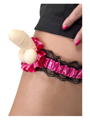 Hen Night Plush Willy Garter, Pink