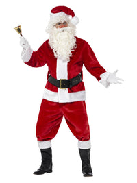 Deluxe Santa Costume & Hat, Red Dress Loud