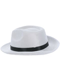 Gangster Hat, White Dress Loud