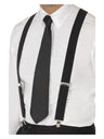Black Elasticated Braces, Black