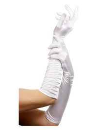Temptress Gloves, White Dress Loud