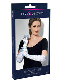 Temptress Gloves, White Dress Loud