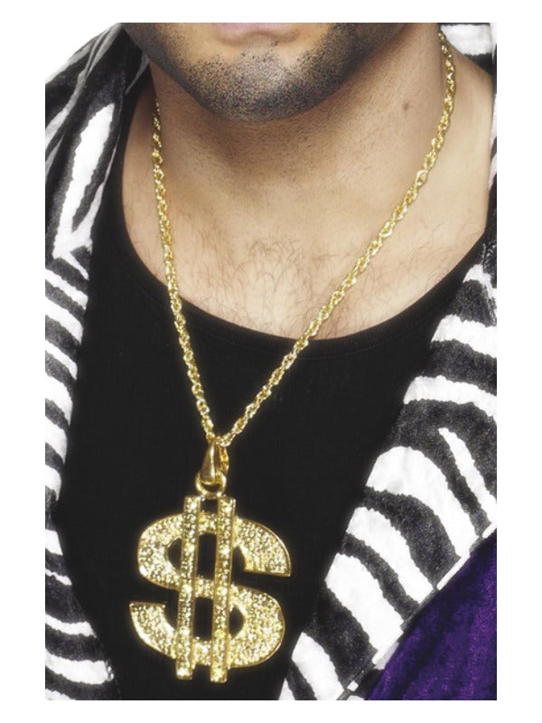 Dollar Sign Medallion, Gold Dress Loud