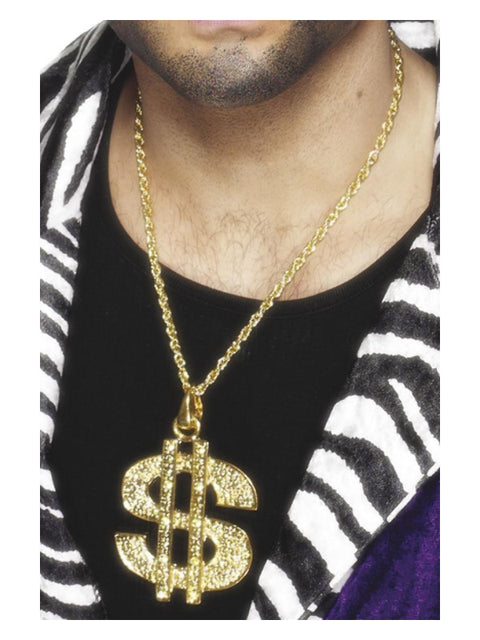 Dollar Sign Medallion, Gold Dress Loud