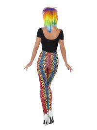 Neon Leopard Print Leggings, Multi-Coloured Dress Loud