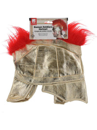 Roman Soldiers Helmet, Gold Dress Loud