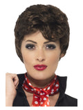 Grease Rizzo Wig, Brown Dress Loud