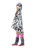 Cow Party Poncho, Black & White Dress Loud