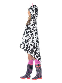 Cow Party Poncho, Black & White Dress Loud