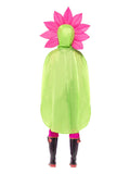 Flower Party Poncho, Green Dress Loud