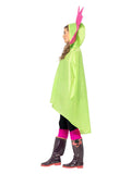 Flower Party Poncho, Green Dress Loud