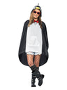 Penguin Party Poncho, Black & White