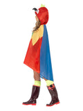 Parrot Party Poncho, Red Dress Loud