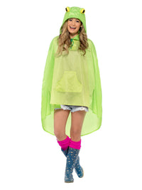 Frog Party Poncho, Green Dress Loud