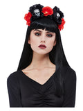 Skull Roses Headband Dress Loud