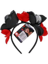 Skull Roses Headband Dress Loud