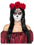 Day of the Dead Headband, Red Dress Loud