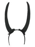 Demon Horns Headband, Black Dress Loud