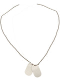 Dogtags on Chain, Silver Dress Loud