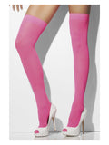 Opaque Hold-Ups, Neon Pink Dress Loud