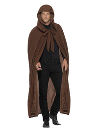 Gravekeeper Hooded Cloak, Brown Dress Loud