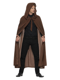 Gravekeeper Hooded Cloak, Brown Dress Loud