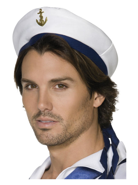 Sailor Hat, White Dress Loud