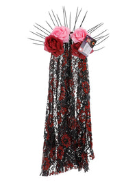 Deluxe Sunburst Day of the Dead Headband Dress Loud