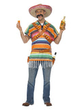 Tequila Shooter Guy Costume, Orange & Green Dress Loud