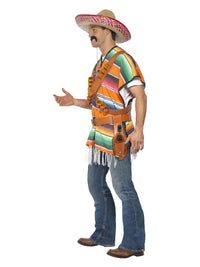 Tequila Shooter Guy Costume, Orange & Green Dress Loud
