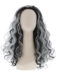 Renaissance Vamp Wig, Black & White Dress Loud