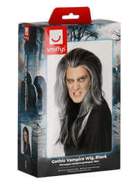 Gothic Vampire Wig, Black Dress Loud